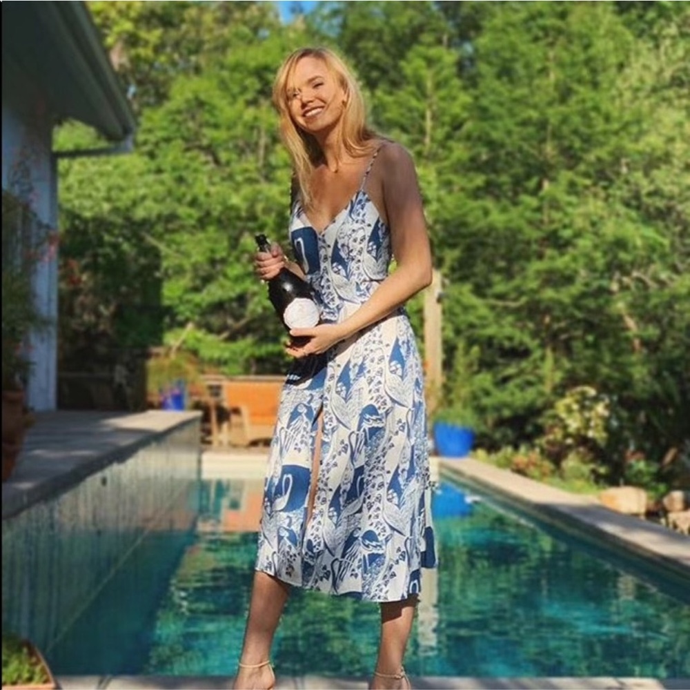 Reformation Gemstone Dress in Avian